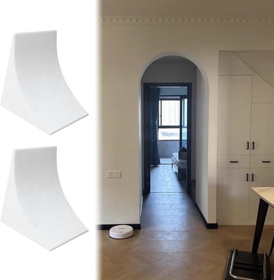 Deurboog Trim Kit - Halfronde Boog - Interieur Decoratie - Overschilderbaar Oppervlak - Universele Vorm - Wit