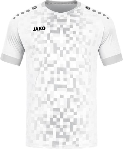Jako Pixel Shirt Korte Mouw Heren - Wit | Maat: S