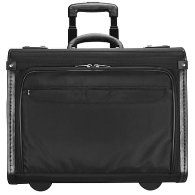 D&N Lederwaren Pilotenkoffer 2871 01 - Zwart - Robuust Kunststof - Met Cijferslot - 46 x 32 x 20 cm
