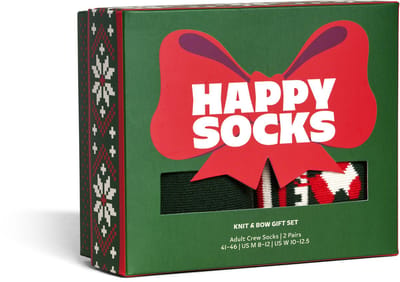 Happy Socks - 2-Pack Knit And Bow Socks Gift Set - Dames - Sokken