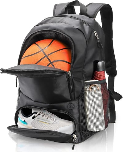 Grote Sportrugzak voor Bal – Basketbal, Voetbal, Volleybal – Met Apart Schoenenvak