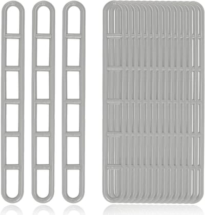 longziming - Versterkte Luifel Spanners - 25 Stuks - Rubber Tensioners Voor Tenten En Awnings - Extra Sterke Tent Elastieken - Bevestigingsbanden Voor Canopy En Zonwering - Grijs