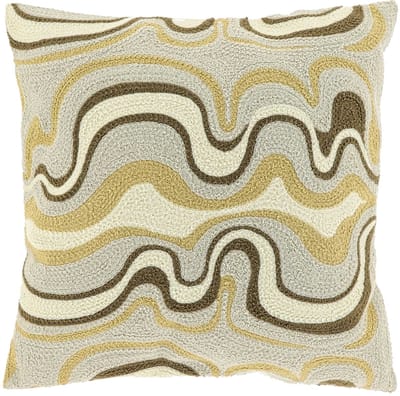 Unique Living Sierkussen Bento - Textiel - Greige - 45x45 cm (BxD) - Dessin 1