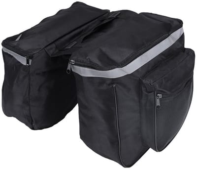 Dailygoods- Fietstas Dubbel 25L Waterdicht - Fietstassen Elektrische Fiets - Fietstas Rugzak - Draagtas - 600D Materiaal - Robuust en Duurzaam - Fietsbagage