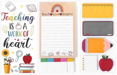 Dailygoods- Notitieblaadjes Zelfklevend - Sterke Plakblokken - Onderwijs Cadeau - Memo Pads - Papier - 7,87 × 3,94 cm - Plaknotities