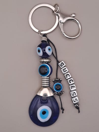 Blauwe boze oog sleutelhanger - Boze oog - Succes sleutelhanger - Blauwe oog - Turks oog - Turks amulet