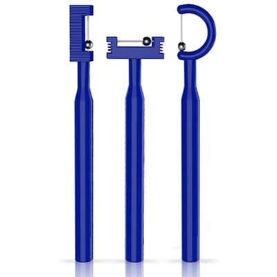 3 Stuks Tongpunt Oefengereedschap Instellingen voor Lateralisatie en Elevatie Orale Spier Training Perfect Voor Autisme Spraaktherapie blauw