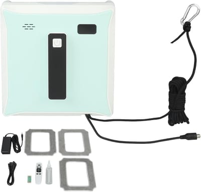 Glazenwasser Robot - Ruitenreiniger Automatisch - Streeploos Schoonmaken - Dubbele Sproeiwater Functie - 21.5 cm Breed - Wit