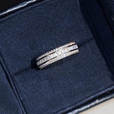 Bague de personnalité en zircon micro-incrusté pour femme, bague de luxe japonaise, bague estampillée 925, proposition de mariage, bijoux de Saint-Valentin, cadeau 9 blanc