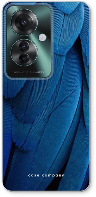 Case Company® - Hoesje geschikt voor Oppo Reno 11 F hoesje - Pauw - Soft Cover Telefoonhoesje - Bescherming aan alle Kanten en Schermrand