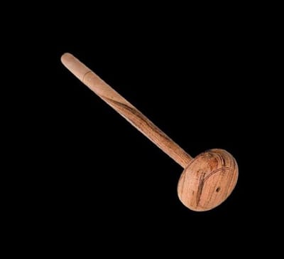 Houten Keukenmixer - Karn Lattenklopper - Traditioneel Bereiden - Handgemaakt Ontwerp - 30.5 cm - Houtkleur