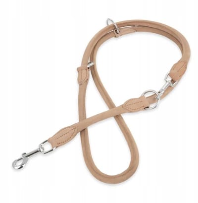 Barry King Leren Hondenriem Beige 2m