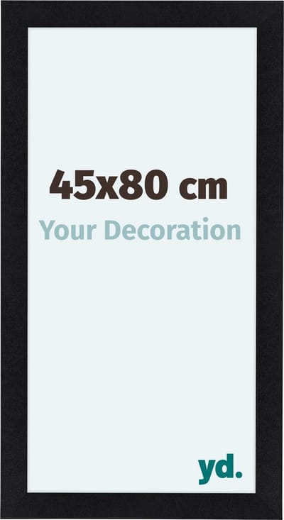 Your Decoration - Fotolijst 45x80 cm - MDF - Zwart Mat - Como