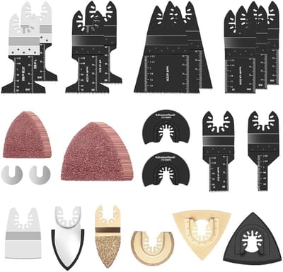 81-delige Oscillerende Zaagbladen Set voor Hout, Kunststof en Metaal - Universele Snelle Bevestiging Accessoires voor Diverse Zaagmachines