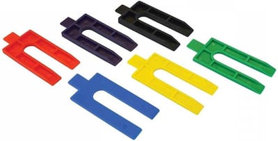 Kunststof Wiggen - Shim Set - Nivelleren Kozijnen - Zes Dikte Variaties - 100 Stuks - Helder