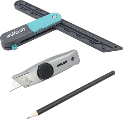 wolfcraft - PVC Legset - Visgraat vloer leggen - 3 delig - 6978000
