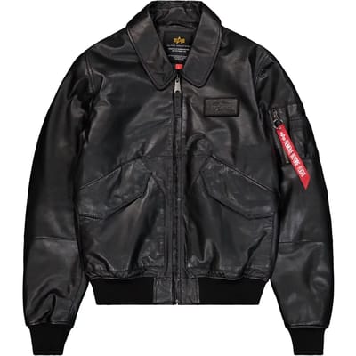 Leren pilotenjack Alpha Industries CWU 45/P