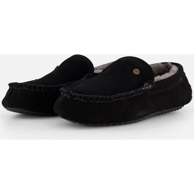 Warmbat Earlwood Suede Heren Sloffen - Zwart