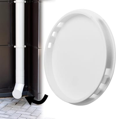 SnelShoppen - Spring cover 100mm Ventilatiepijp Eindkap - UV Bestendig ASA Kunststof - Perfecte Pasvorm Voor Afvoerbuizen - Duurzaam en Betrouwbaar