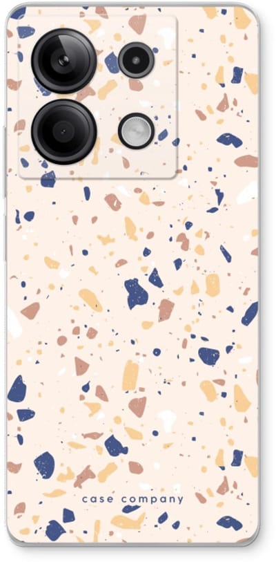 Case Company® - Hoesje geschikt voor Xiaomi Redmi Note 13 5G hoesje - Terrazzo N°23 - Soft Cover Telefoonhoesje - Bescherming aan alle Kanten en Schermrand