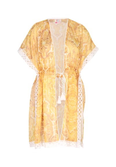 IZIA Kimono Dames geel