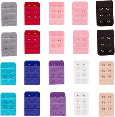 Verstelbare beha-verlengbanden voor dames - 20 stuks - comfortabele uitbreiding met haken - maataanpassing en comfort - ideaal voor bustiers en beha's