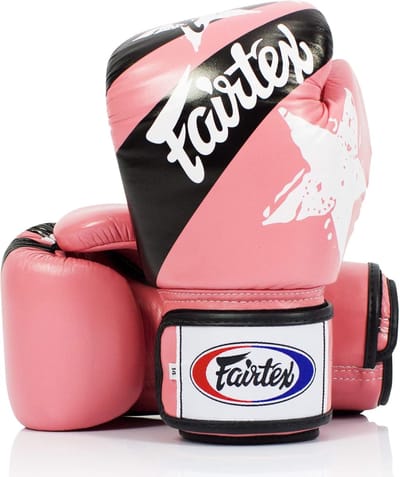 Trainingshandschoenen Boksen - Kickboksen Muay Thai - Krachtige Training - Ergonomisch Contoured Ontwerp - 12 oz - Natie Roze