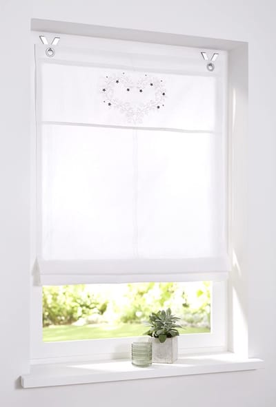 Dailygoods- Vouwgordijn zonder boren - Decoratief Raamscherm - Bevestiging met Haken - Breedte 60 cm - Hoogte 140 cm - Geschikt voor Vleugeldiktes 13-22 mm - Raamdecoratie