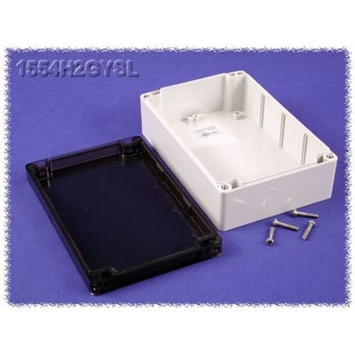 Hammond Electronics 1554H2GYSL Universele behuizing 180 x 120 x 60 Polycarbonaat Grijs 1 stuk(s)