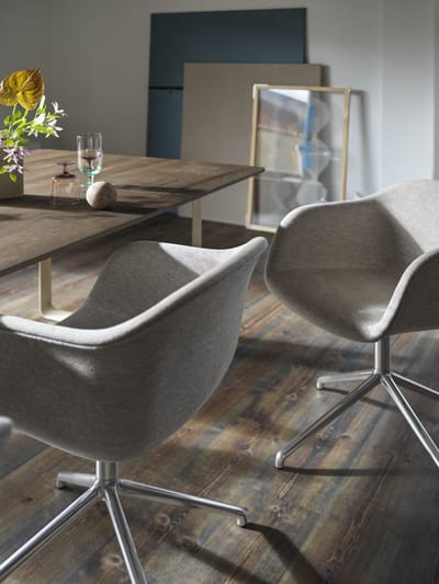 Muuto 70/70 Tafel - gerookte eik - zwart - S