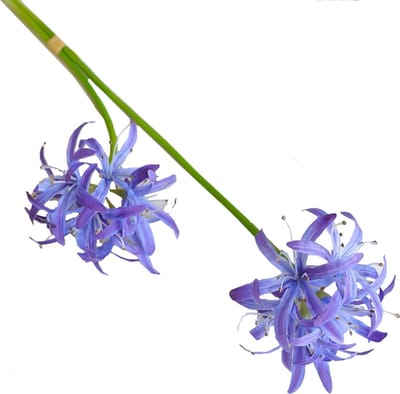 Steelbloem - kunstbloem lelie 2 bloemig 34 cm paars