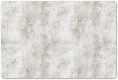 Placemats 45x30 cm - Placemat kunststof - 1 stuk - Grijs - Beton - Verweerd - Borden onderleggers - Decoratie voor op tafel - Keuken tafeldecoratie accessoires - Vinyl onderlegger - Tafelversiering