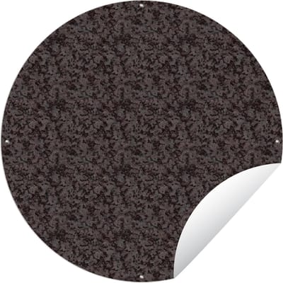 Tuincirkel Steen - Patroon - Graniet - 60x60 cm - Ronde Tuinposter - Buiten