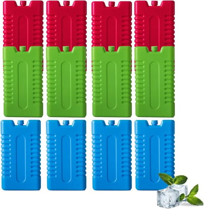 Koel Elementen - Herbruikbare Gel Packs - Eten Vers Houden - Ultra Dun Ontwerp - 4 6 12 Stuks - Meerkleurig