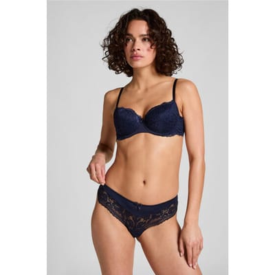 Hunkemöller Dames Lingerie Brazilian short Valencia - Blauw - maat M