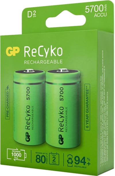 GP Batteries NiMH rechargeable batteries 1032412010 oplaadbare batterij/accu