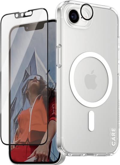 PanzerGlass 3-in-1 Case Flagship Set (hoesje + beschermglas) Apple iPhone 16e Meerdere kleuren MagSafe compatible, Stootbestendig