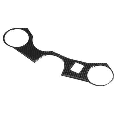 Koolstofvezel Motorfiets Sticker Triple Tree Top Clamp Bovenste Voorbeschermer Geschikt voor Suzuki black