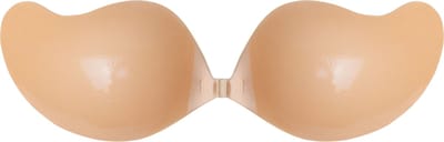 Plak BH - Plack bh Push up - Dubbelzijdig Zelfklevend bh - Zelfklevende bh - Beige - Plak bh cup D - MAGIC Bodyfashion Double Sticky Angel Bra - Strapless BH - Onzichtbare BH