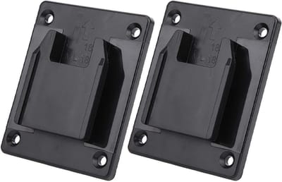 Professionele Machine Stand voor Power Tools, 2 Stuks Geschikt voor 18V en 20V Gereedschap, Wandplank Bevestigingen, Zwart