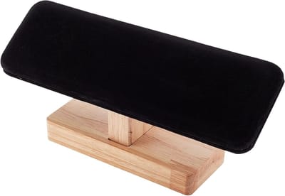 Houten Horloge Display Stand met Zwarte Fluwelen T-Bar, Sieraden Organizer voor Armbanden en Hangers, Ideaal voor Thuis en Winkeldisplay