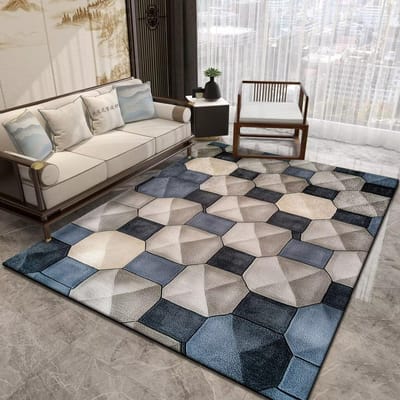 Honingraat Geometrisch Patroon Vloerkleden voor Woonkamer Abstract Huis Sofa Antislip Tapijt Slaapkamer Kinderen Tatami Zachte Vloermat 60*90cm