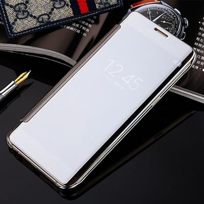 Clear View Cover voor Samsung Galaxy S8+ _ Zilver