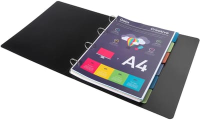 Exacompta 25x FOREVER®PP Tabbladen - 6 tabs - A4 - Geassorteerd - 2706E