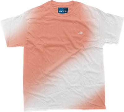 Sea'sons Official - Kids - Kleurveranderend - T-Shirt - Koraal-Wit - Maat 146