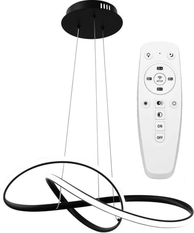 Toolight App395-Cp Hanglamp Zwart 14,5X55X90Cm