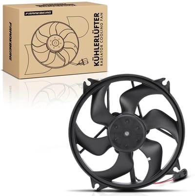 Frankberg 1x Motorradiateur Enkele ventilator
