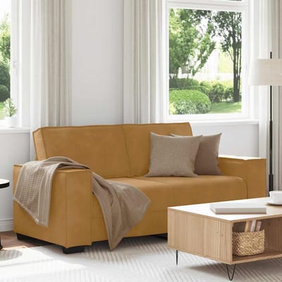 vidaXL - Tweezitsbank - 180x78x84 - cm - stof - bruin