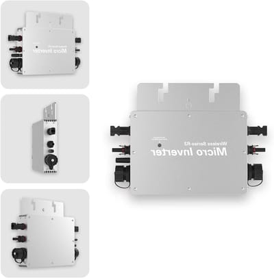 Micro Omvormer - Zonne-energie - Energie Opwekken - Pure Sinus Golf - 600 Watt - Zilver
