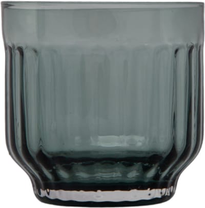 XLBoom Mila Tumbler Green Set van 4 – Mondgeblazen glazen tumbler set (4 stuks) – Verkrijgbaar in Amber | Clear | Dark Grey | Green – Design servies voor tafel